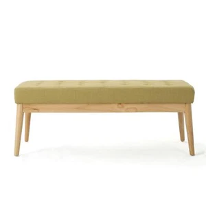 Christopher Knight Home Saxon Fabric Bench Bright Green - Picture 1 of 5