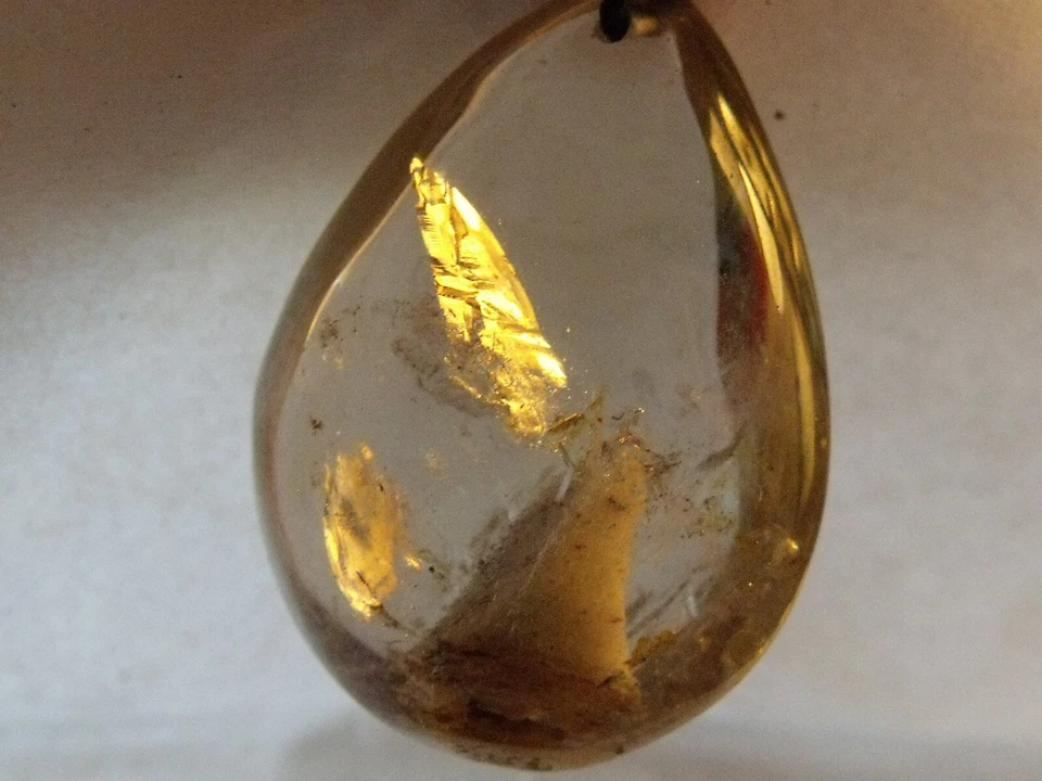 125 g Natural Silver Rutilated Quartz Titanium Crystal Men And women Pendant - Image 1 of 4