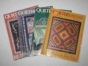 1980's Quilter's Newsletter Magazine Lot of 4 Vintage #Q48 - Bild 1 von 5