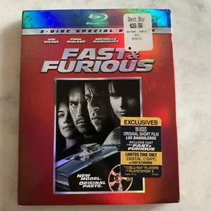 Fast & Furious (Blu-ray/DVD, 2009, Special Edition) Paul Walker, Vin Diesel, HTF - Picture 1 of 3