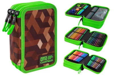 COOLPACK 3-FACH 44-teilig Mäppchen Federmappe Federtasche Spiel C67199