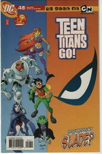Teen Titans Go! #49 2008 DC Comic Book VS Deathstroke Cover Cartoon Network HTF