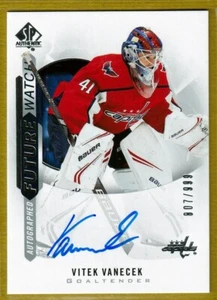 2020-21 SP Authentic Future Watch Autographed #181 Vitek Vanecek RC AUTO /999 - Picture 1 of 2