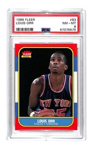1986 Fleer #83 Louis Orr PSA 8 NM-MT - Picture 1 of 2