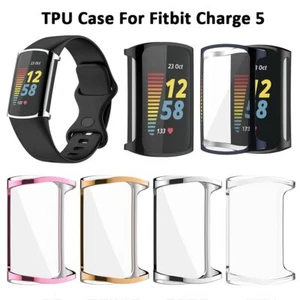 Smart Watch TPU Case Cover Screen Protector Protective For Fitbit Charge 5 - Photo 1 sur 16