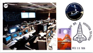 UNITED STATES 1998 PHOTO NASA POSTCARD SPACE SHUTTLE CANC NASSAU BAY BR HOUSTON - Picture 1 of 2