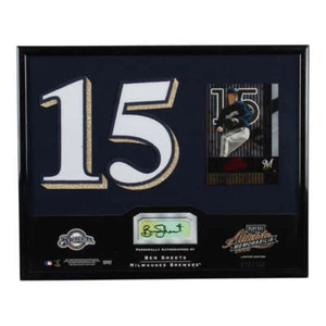 Ben Sheets Signed Brewers LE 8x10 Custom Framed Cut Display - Picture 1 of 1