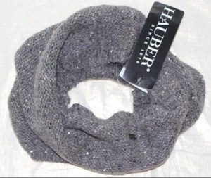 ! HAUBER (Luisa Cerano) Loop-Schal Wolle Pailletten Grau - NEU OVP - Bild 1 von 3