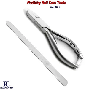 Manicure Thick Nails Heavy Duty Podiatry Nail Cutter Foot Hand Nail Dressing CE - Imagen 1 de 4