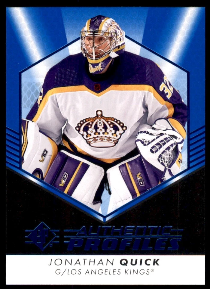 2022-23 SP Authentic Profiles Blue Jonathan Quick #AP-18 - Image 1 of 2