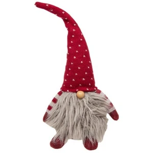 Tessuto Natale Elfo Gonk Grande Peluche Decorazione Natale Rosso Peloso Ornamento Babbo Natale - Foto 1 di 3
