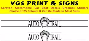 AUTOTRAIL WOHNMOBIL AUFKLEBER DECALS GRAFIKEN GRÖßEN- & FARBWAHL #10 - Bild 1 von 6