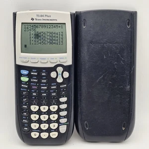 Texas Instruments TI-84 Plus Graphing Calculator With Cover - *Screen Flaw* - Picture 1 of 8