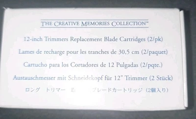 CREATIVE MEMORIES 12” Trimmers Replacement Blades Cartridges 2 PACK NEW - Image 1 of 3