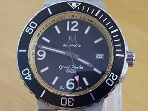 Reloj Hombre 316L S/Acero Edición Limitada Grand Marlin Negro Automático 200m Buzos - Imagen 1 de 11