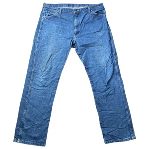 Wrangler 13MWZ Jeans Herren 40x32 (passt 40x31) Cowboy Schnitt Blau Original Fit Denim - Bild 1 von 17