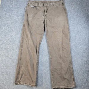 Dickies Pants Mens 40*x32 Brown Relaxed Fit Carpenter Workwear Heavy Duty Baggy - Picture 1 of 10