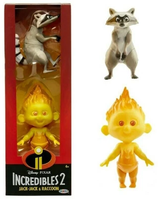 迪士尼/皮克斯 Incredibles 2 系列杰克和浣熊可动人偶套装 — 第 1/4 张图片