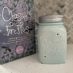 Scentsy Wax Warmer Chasing Fireflies By Heidi Blue Full Size NIB New - Picture 1 of 4