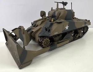 21st Century Toys 1:32 Sherman M4 Tank WWII Custom Bulldozer Hand-Painted 2002 - Picture 1 of 22