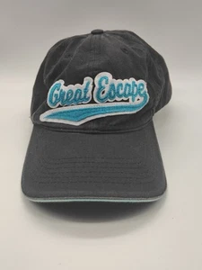 Rare Worn Six Flags Hat  Great Escape  Embroidered Cap Theme Park - Picture 1 of 7