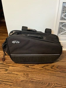 Joe Rocket Motorcycle Panniers Expanding Saddle Bags Soft Black Motor Bike - Foto 1 di 10