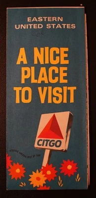  Vintage CITGO Gasoline Eastern United States Road Map A Nice Place To Visit - Image 1 of 3