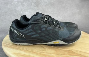 MERRELL Trail Glove 4 Black Gray Women's Barefoot Running Shoe Sz 10 US J09664 - Picture 1 of 10