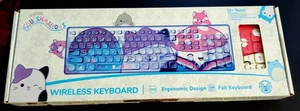 New Original Squishmallows Wireless Ergonomic Design Full Keyboard - Picture 1 of 6