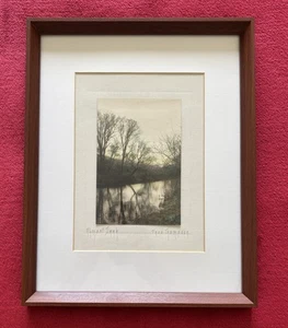 FRED THOMPSON - ALMOST DARK - ORIGINAL HAND-COLORED PHOTOGRAPH - early 1900s - Picture 1 of 5