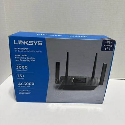 Linksys MR9000 Max-Stream Tri-Band AC3000Wi-Fi 5 Router MR9000 OpenBox - Image 1 of 4