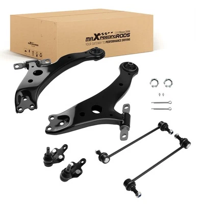 Brazo de control inferior delantero 6 piezas para Toyota Highlander 01-07 Lexus RX350 ES330 04-06 Foto 1 de 4