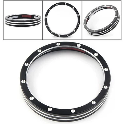 Anillo de ajuste de acento bisel medidor de velocímetro para Harley 883 1200 Dyna Street Bob Foto 1 de 4