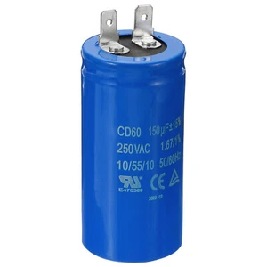 150uF/MFD 250VAC 15% Tolerance 50/60Hz CD60 Run Capacitor - Picture 1 of 5