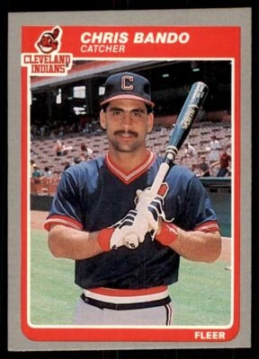 1985 Fleer Chris Bando 103 Baseball Cards #438 - Image 1 of 2