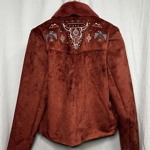 Rock & Roll Denim Damen Kunst Wildleder Fell Western Jacke Größe M - Bild 1 von 10