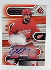 2022-23 SP Game Used Red Robby Fabbri Auto Jersey #119