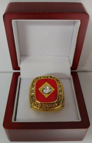 Kerby Puckett - 1991 Minnesota Twins World Series Ring With Wooden Display Box Cover