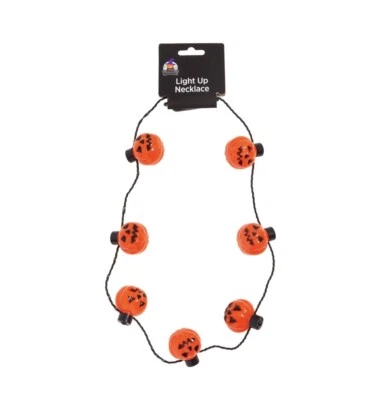 Happy Halloween Light Up Necklaces - Lot of 2 Necklaces - Pumpkins 🎃 NEW - Image 1 of 3