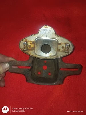 1971 Kawasaki F7 Tail Light Frame And Backing Plate - Image 1 of 4