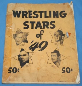 Libro de colección 1949 estrellas de lucha libre de 49 con algunas firmas - Imagen 1 de 6