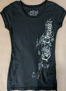Las Vegas Women's T-shirt Size S Dark Grey Graphic Short Sleeves Round Neck - Picture 1 of 9