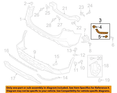 HYUNDAI OEM 19-20 Santa Fe Bumper Components-Mount Bracket Right 86652S2000 - image 1 of 2