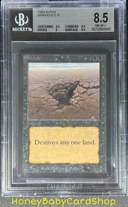 MTG Limited Edition Alpha 1993 Sinkhole BGS 8.5Q++ (Baby Quad++) NM/MT+ 93/94 - Picture 1 of 6