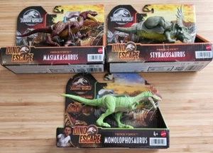 Juego de 3 figuras de escape de Jurassic World Fierce Force Dino - Imagen 1 de 9