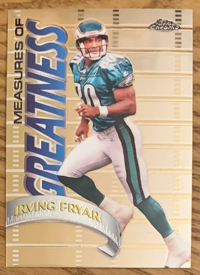 IRVING FRYAR, 1998 TOPPS CHROME "GREATNESS" CARD IN EXCELLENT CONDITION ! - Image 1 of 1