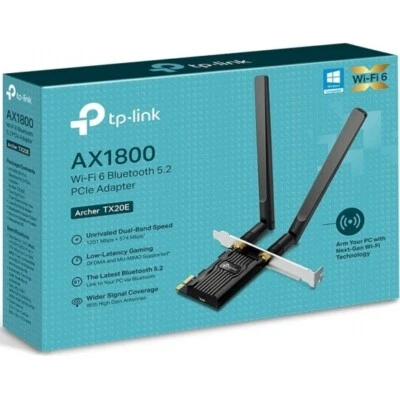 Adattatore Rete Wi-Fi 6 AX1800 PCI-express + Bluetooth 5.2 TP-Link Archer TX20E - Immagine 1 di 4