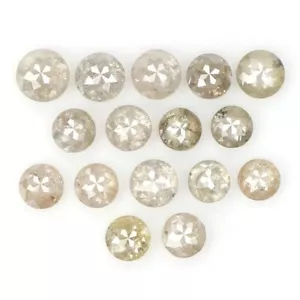 Diamante naturale sciolto rotondo grigio taglio rosa 0,82 CT per una squisita... - Foto 1 di 6