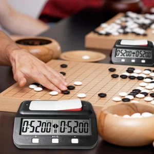 Board Game Clock Plastic Digital Chess Clock Lightweight for Family Personal Use - Picture 1 of 9