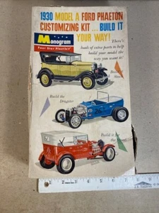 1961 Monogram 1930 Model A Ford Phaeton Customizing Kit 1/24 PC64-198. EXTRAS! - Bild 1 von 19